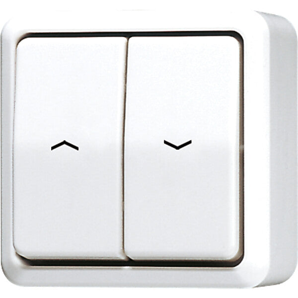 JUNG Jalousie-Wippschalter aws 10AX 250V Sch.1-pol. 609 VA WW